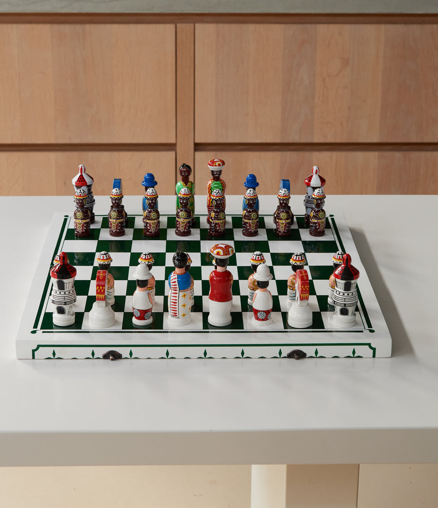 Handmade Chess Set with a flaw - NO. 2 - Four Leaves