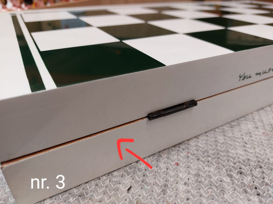 Handmade Chess Set with a flaw - NO.3 - Four Leaves