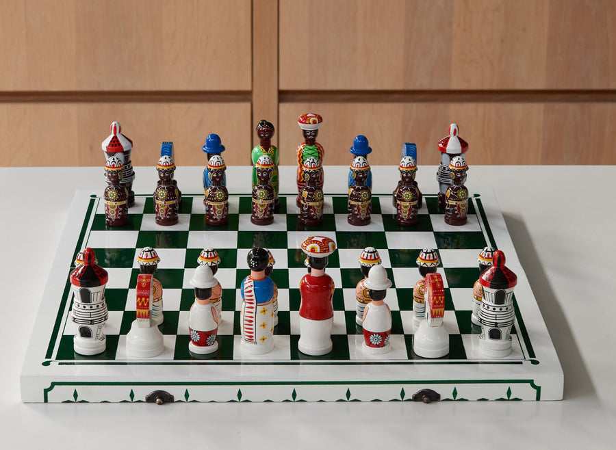 Handmade chess set - Four Leaves