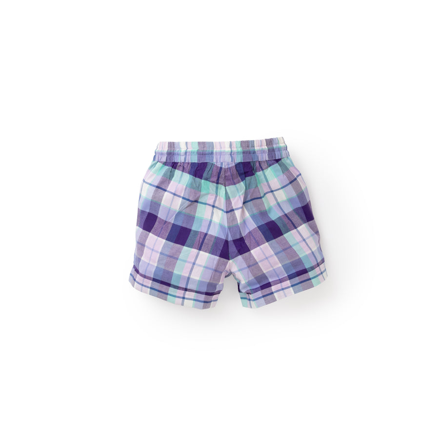 Checked cotton shorts - Four Leaves