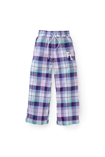 Checked cotton pants - Four Leaves