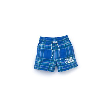 Checked flannel shorts - Four Leaves