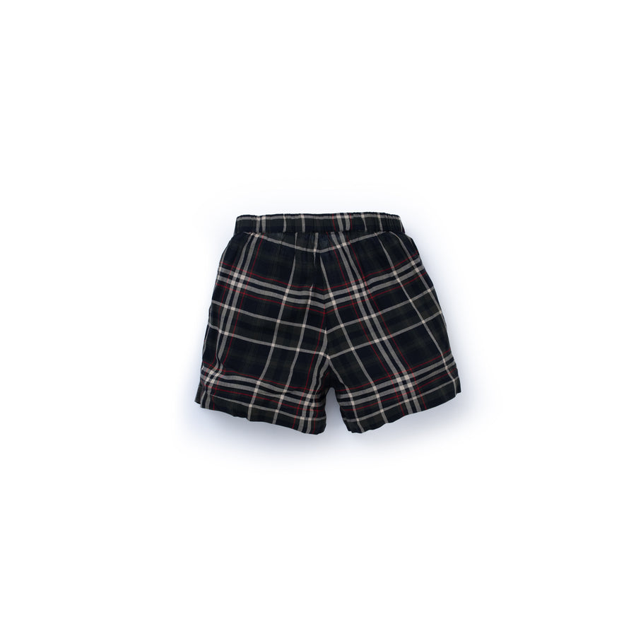 Checked viscose shorts - Four Leaves