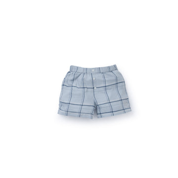 Checked viscose cotton shorts - Four Leaves