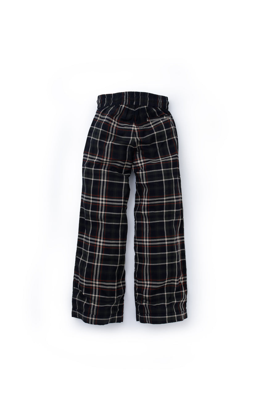 Checked viscose pants - Four Leaves
