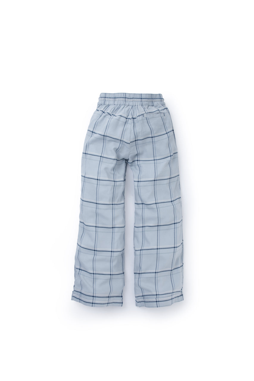 Checked viscose cotton pants - Four Leaves